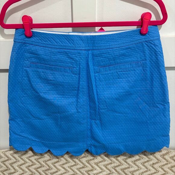 Lilly Pulitzer Colette Scallop Hem Skort Zanzibar Blue NWT - Picture 8 of 11